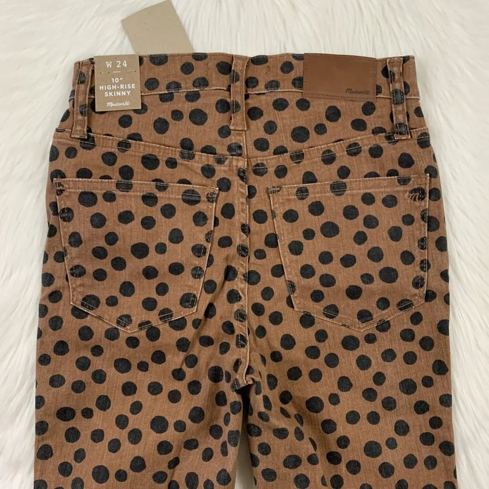 Madewell Women's Size 24 Leopard‎ Dot 10